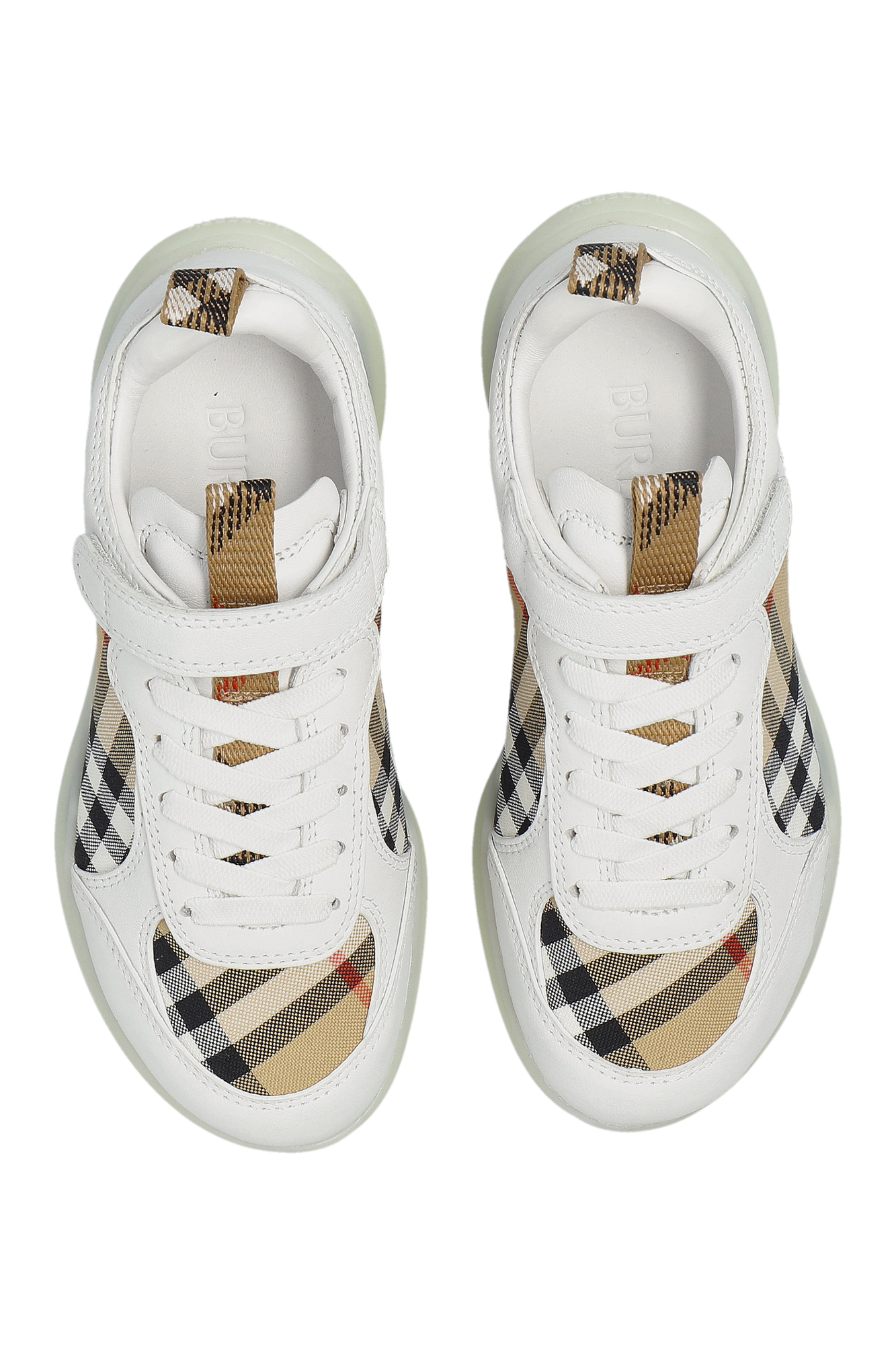 White Sports shoes with Velcro fastening Burberry Kids - Vitkac France